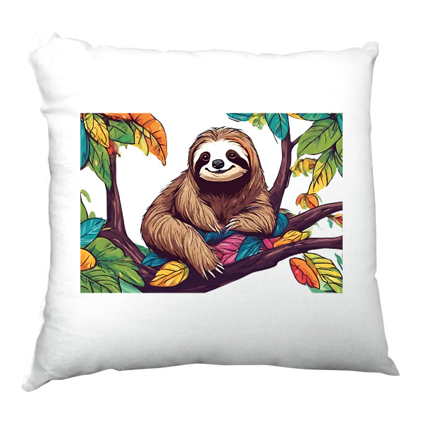 Satin Pillow s potiskem Sloth Louder - pillow