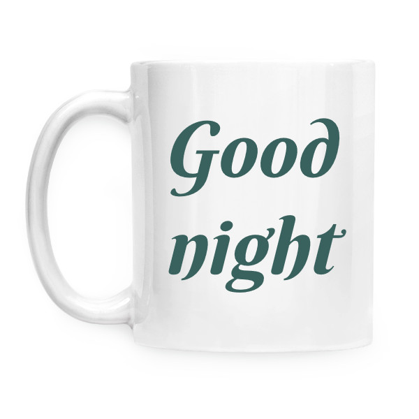 Dětský hrneček s kotětem - noc