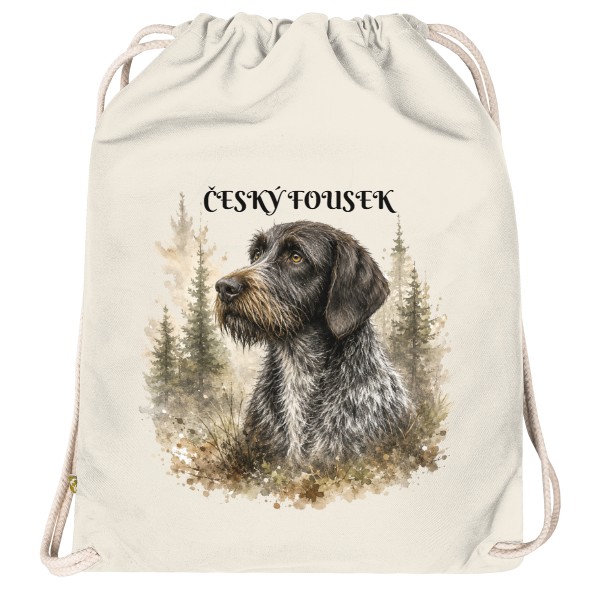 Organic gymsack  Český fousek les