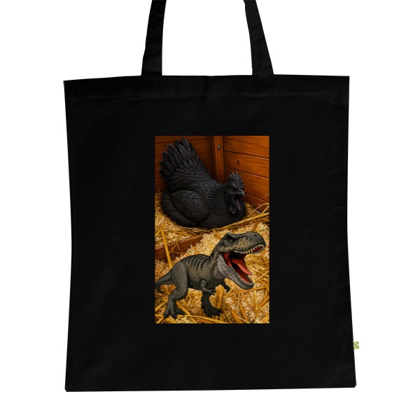 BIO Shopping Bag Cuteness but still T-Rex Ayam Cemani 