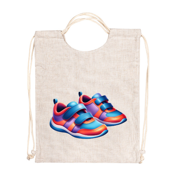 Gymsack - Linen Style s potiskem Gym bag