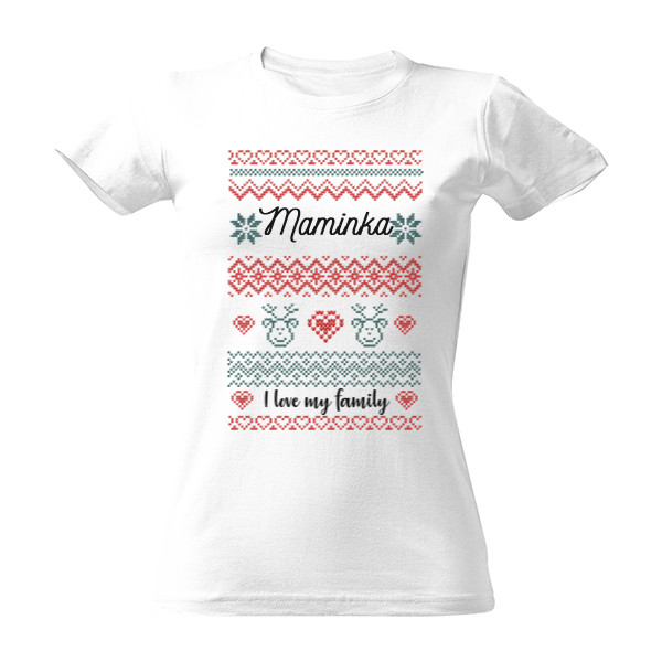 T-shirt Love my family Mommy