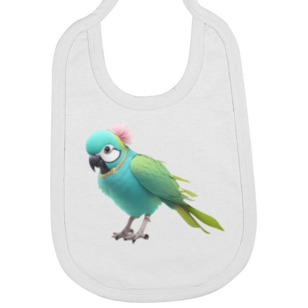 Bryndák bavlna s potiskem Milovaní papoušci - bryndáček