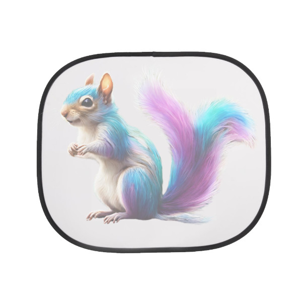 Car visor s potiskem Rainbow squirrel - shade