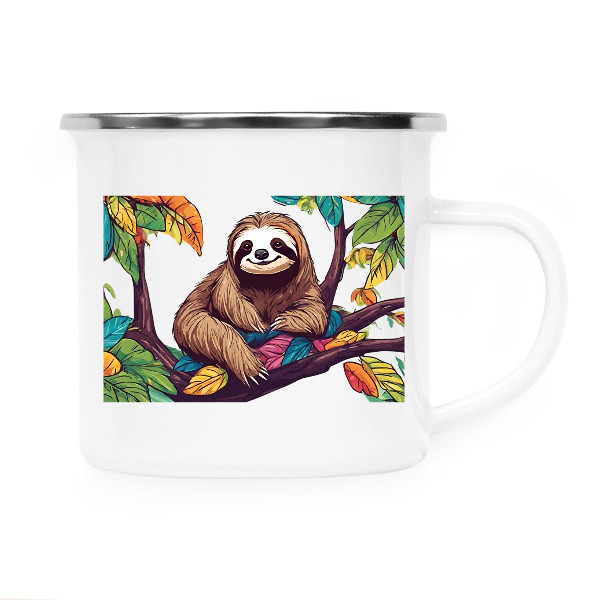 Plecháček - nerezový lem s potiskem Relax - čas na čaj