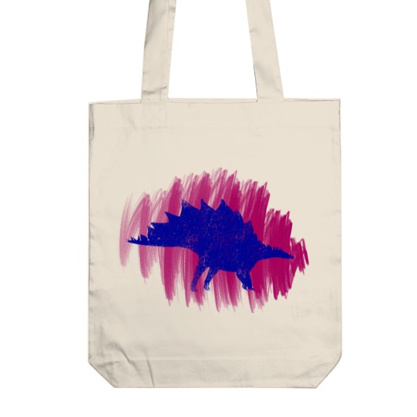 Organic cotton bag Stegosaurus
