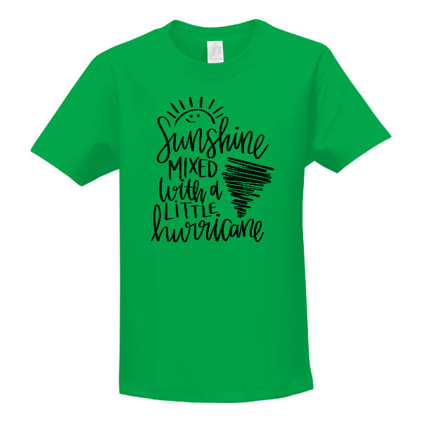 Tričko s potiskem Tvoje sluníčko smíchané s malým hurikánem